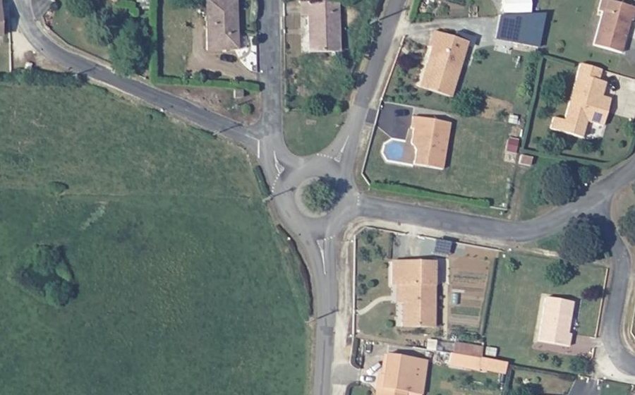 Vue aérienne du Rue du Stade
