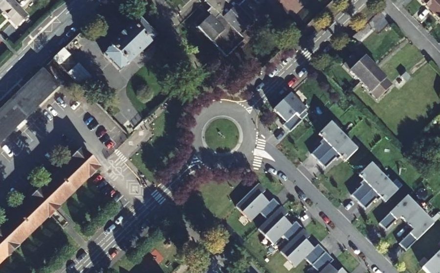 Vue aérienne du Place Lyautey