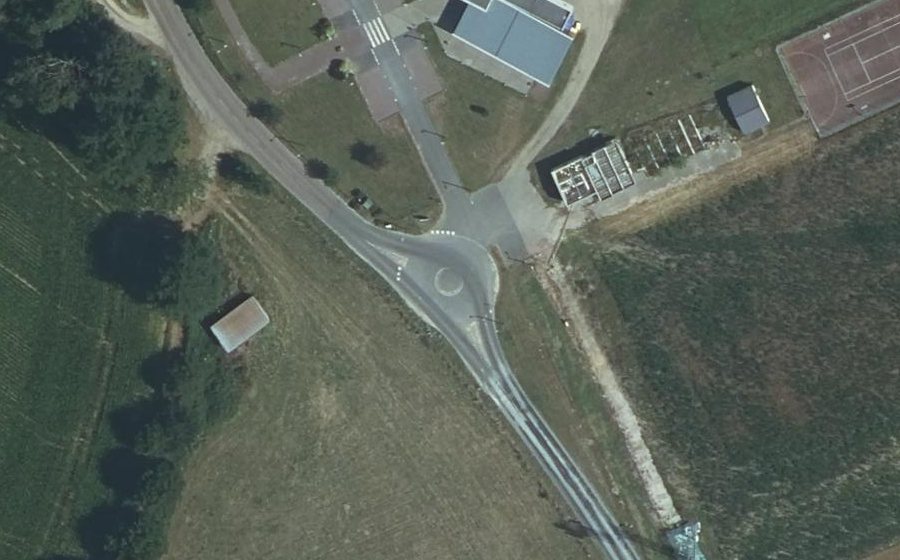 Vue aérienne du Rue de la République