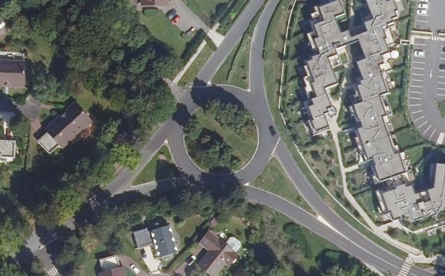Vue aérienne du Rond-Point du Golf