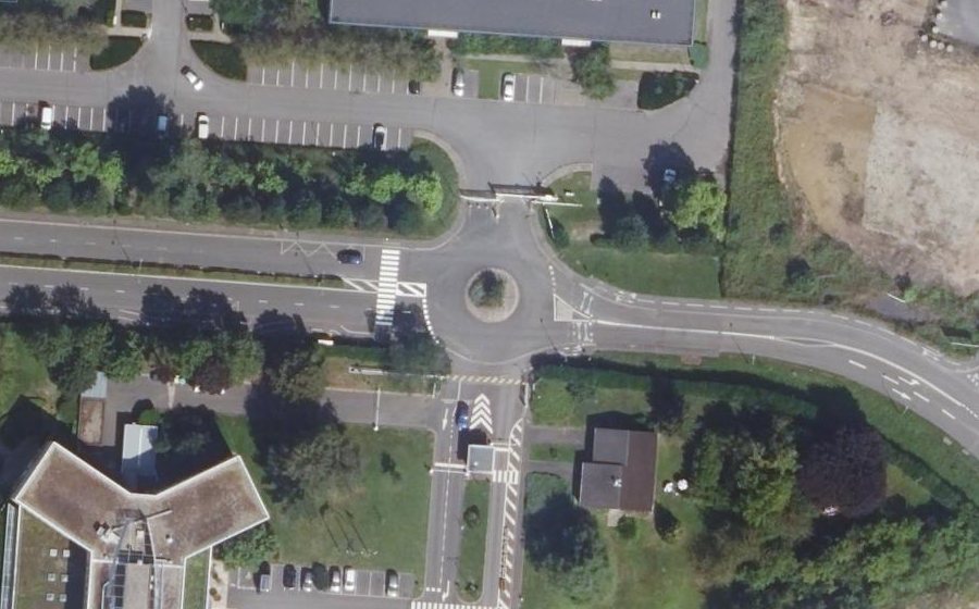 Vue aérienne du Rue René Razel