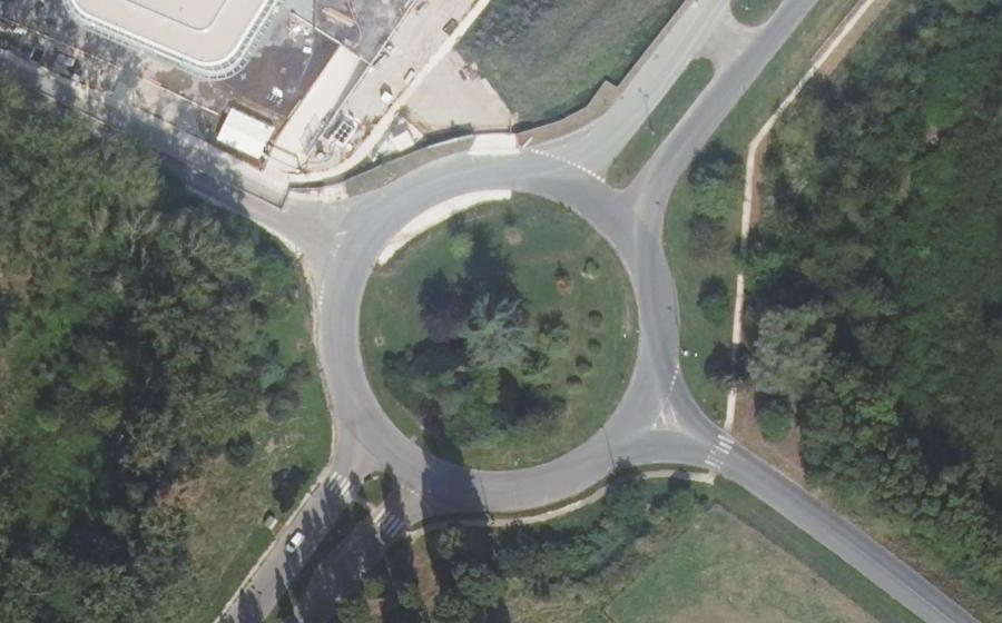 Vue aérienne du Rond-Point Pierre Denfert-Rochereau