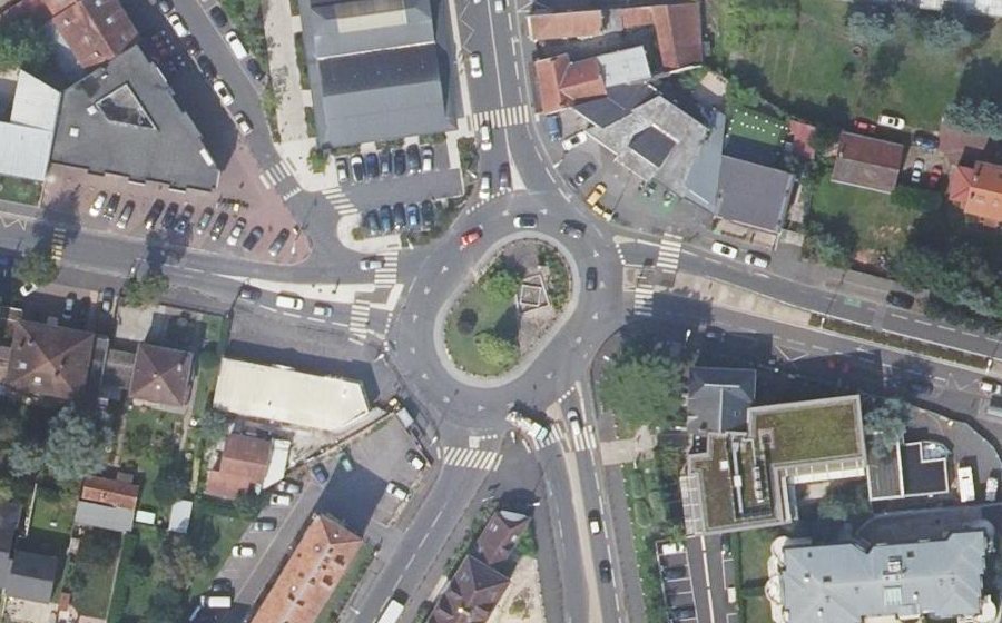 Vue aérienne du Place Saint-Exupéry