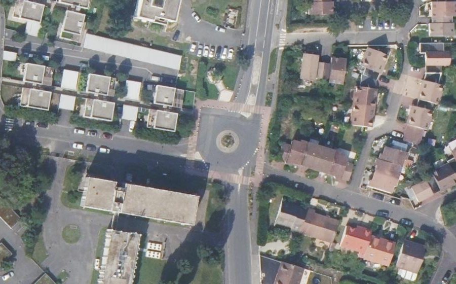 Vue aérienne du Place Toussaint-Louverture