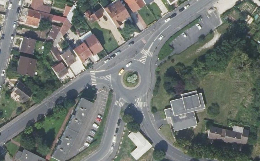 Vue aérienne du Avenue de l'Éperon