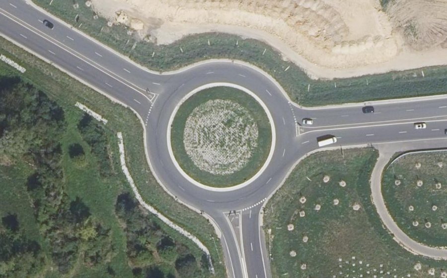 Vue aérienne du Giratoire Parc-Sud