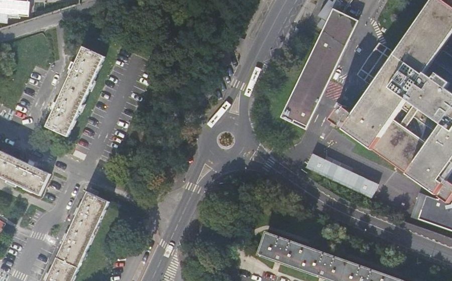 Vue aérienne du Rue du Président François Mitterrand