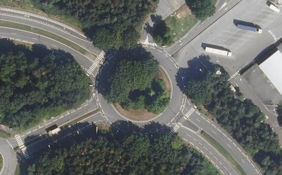Vue aérienne du Rond-Point de la Ferme