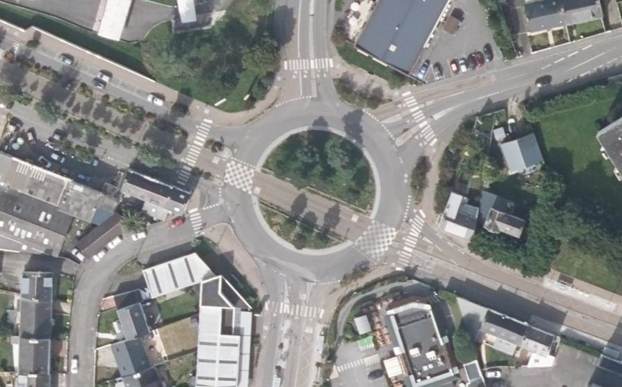 Vue aérienne du Rond-Point de Keryado