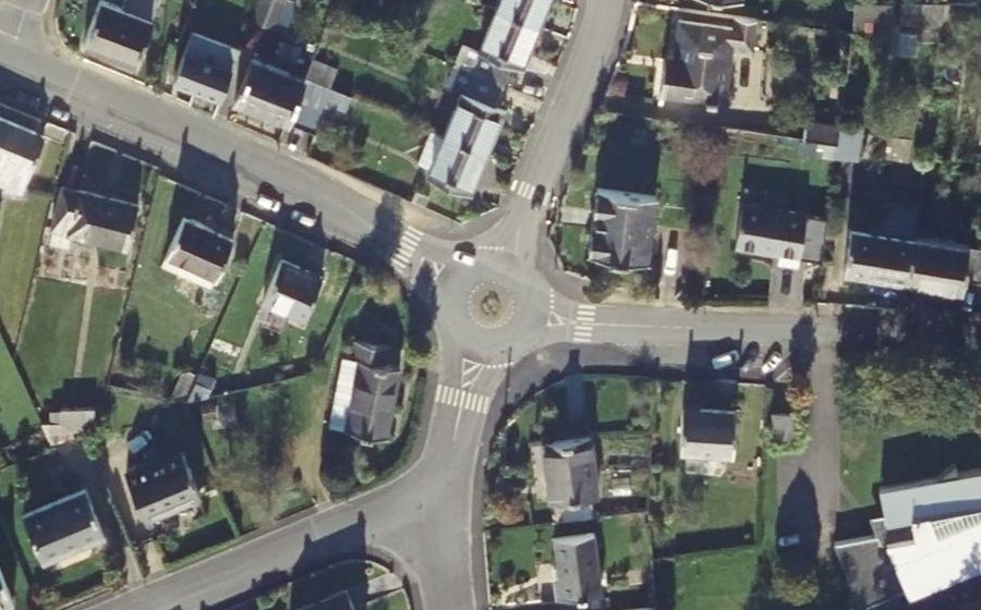 Vue aérienne du Rond-Point du Clair Logis
