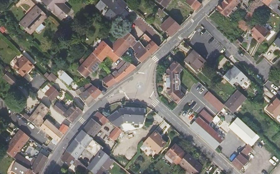 Vue aérienne du Rue Normande