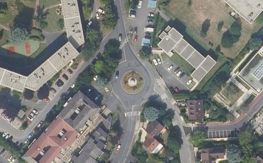 Vue aérienne du Place de la Fraternité