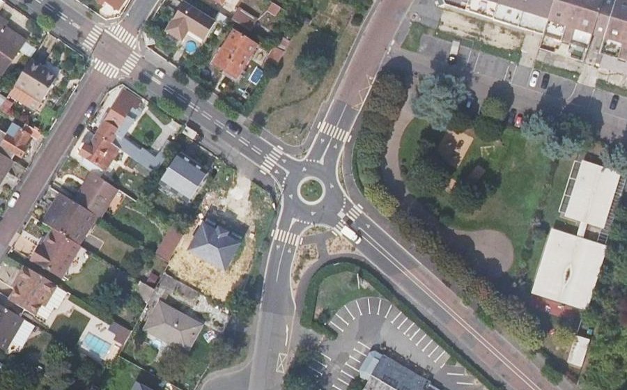 Vue aérienne du Giratoire en Expérimentation