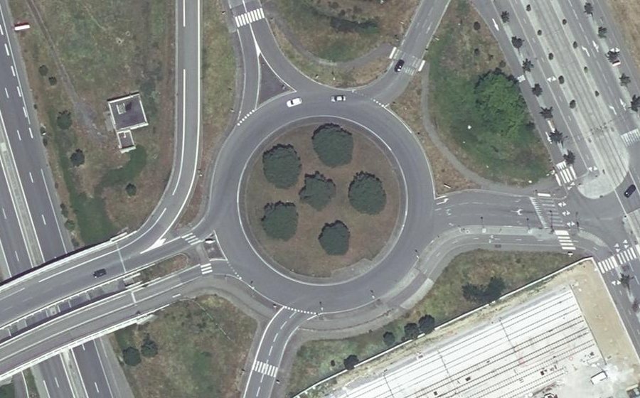 Vue aérienne du Rond-Point de Garossos