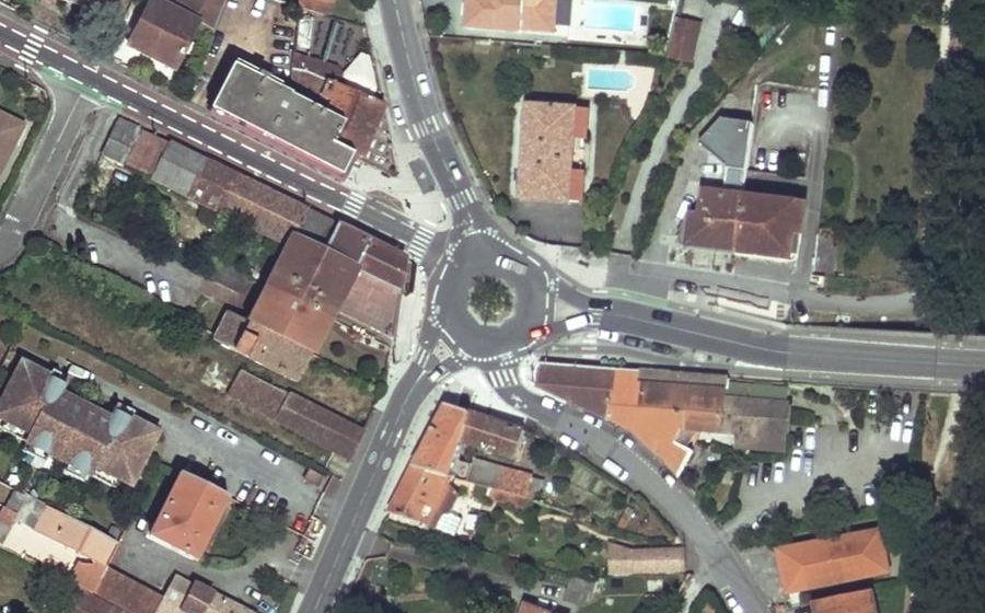 Vue aérienne du Place Plan du Port