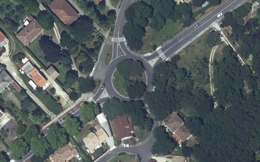 Vue aérienne du Rond-Point François Mitterrand