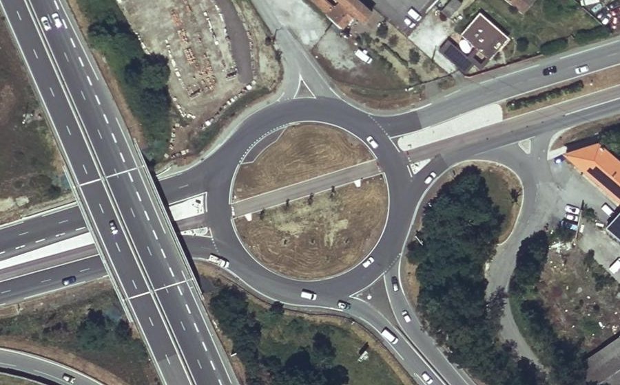 Vue aérienne du Route d'Espagne