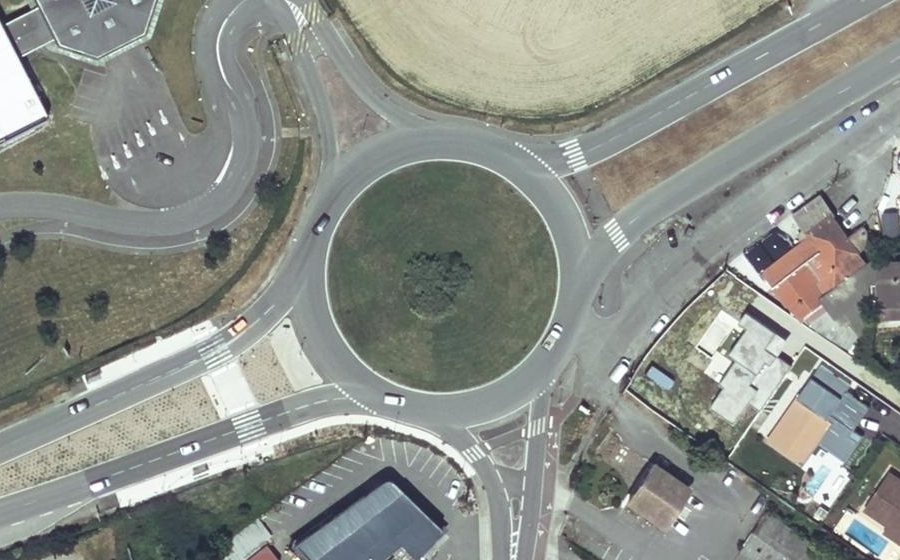 Vue aérienne du Route d'Espagne