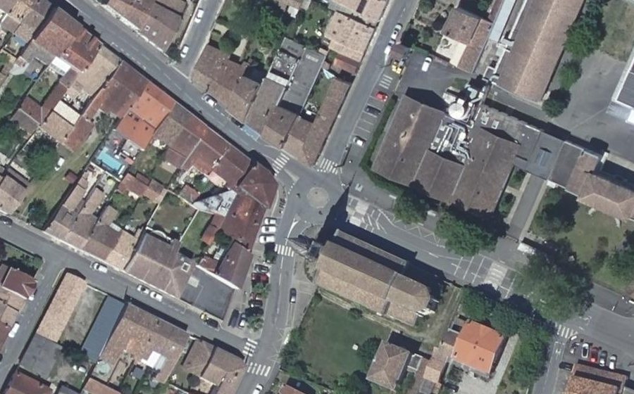 Vue aérienne du Place de l'Épinette