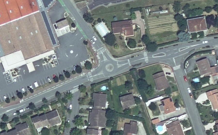 Vue aérienne du Rue des Pyrénées