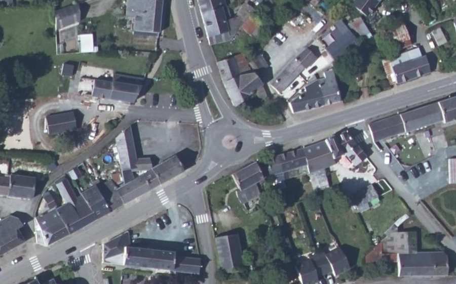 Vue aérienne du Rue de Nantes