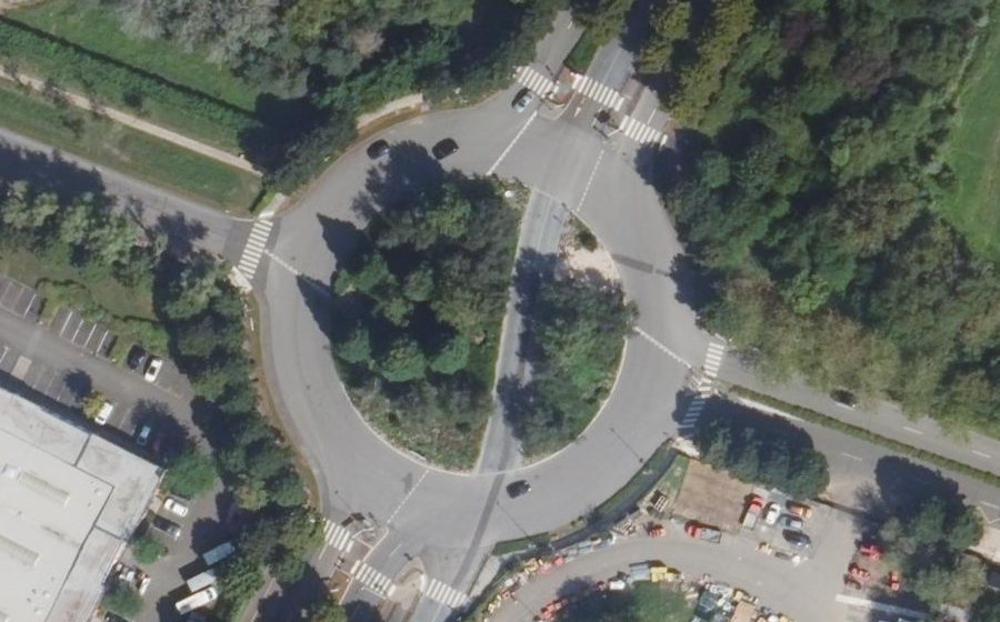 Vue aérienne du Place du Général de Gaulle