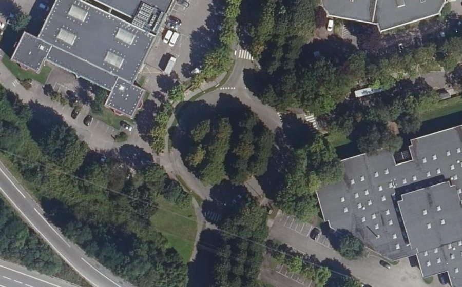 Vue aérienne du Avenue Ampère