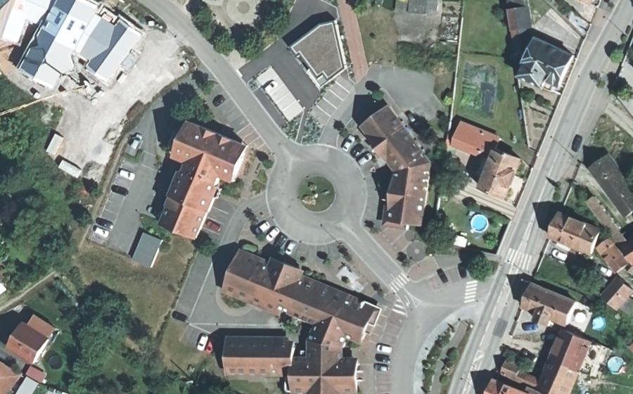 Vue aérienne du Place de la Liberté