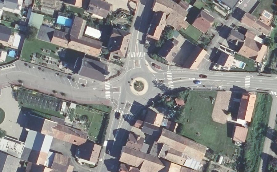 Vue aérienne du Grand'Rue