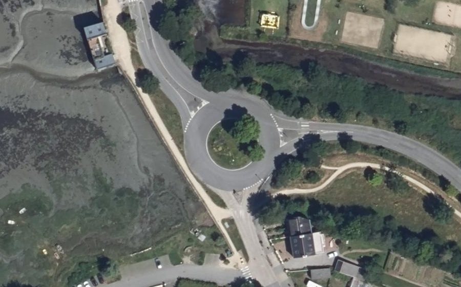 Vue aérienne du Rond-Point de Cantizac