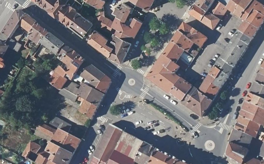 Vue aérienne du Place du Saulcy