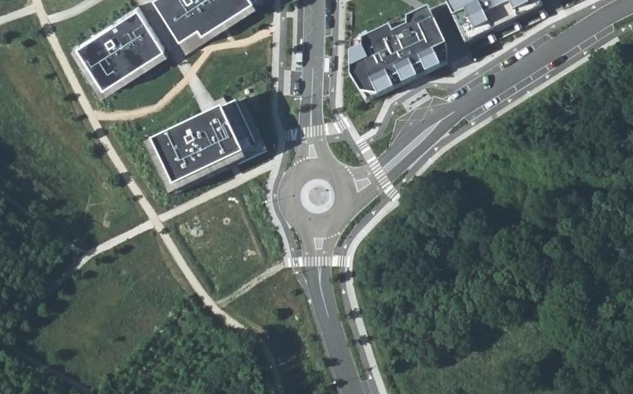 Vue aérienne du Avenue Willy Brandt