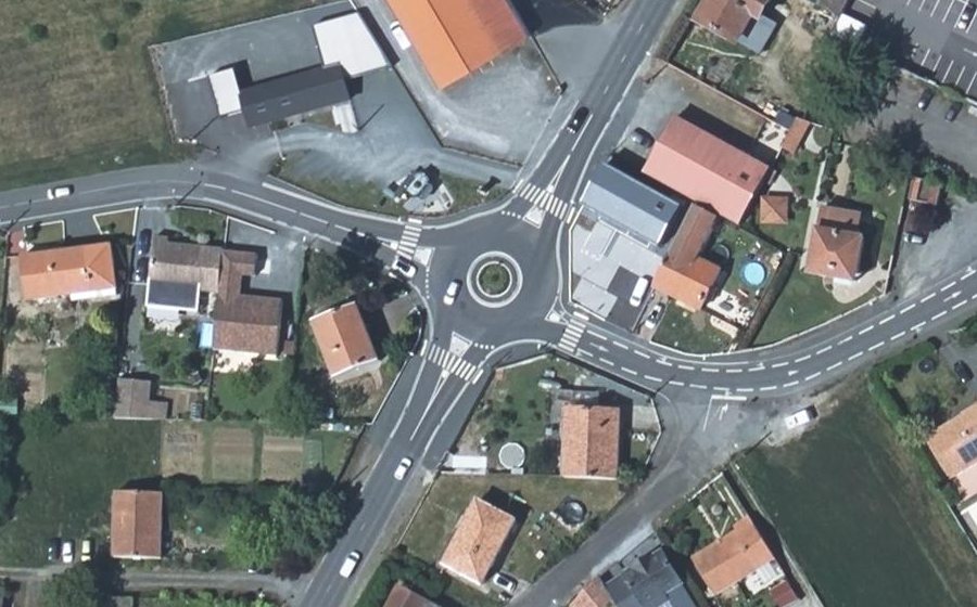Vue aérienne du Giratoire de la Gare