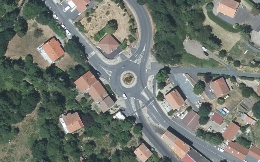 Vue aérienne du Rond-Point des Acacias