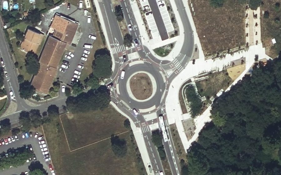 Vue aérienne du Avenue Louis Bazerque