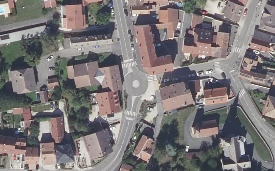 Vue aérienne du Rue Viette