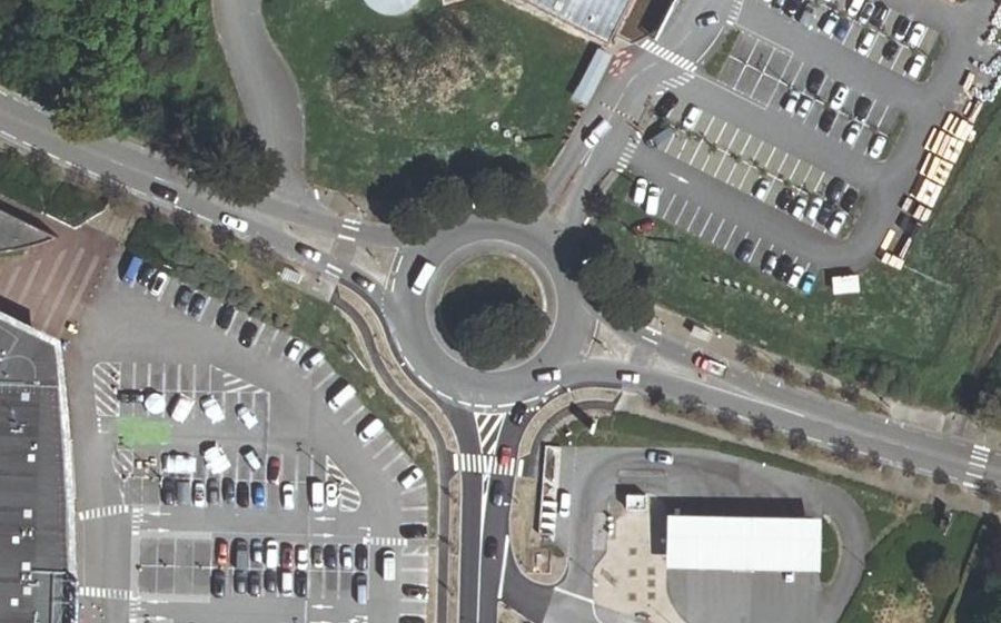 Vue aérienne du Route des Commandières