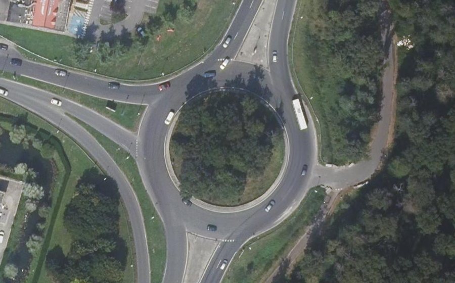 Vue aérienne du Rond-Point de Beaulieu