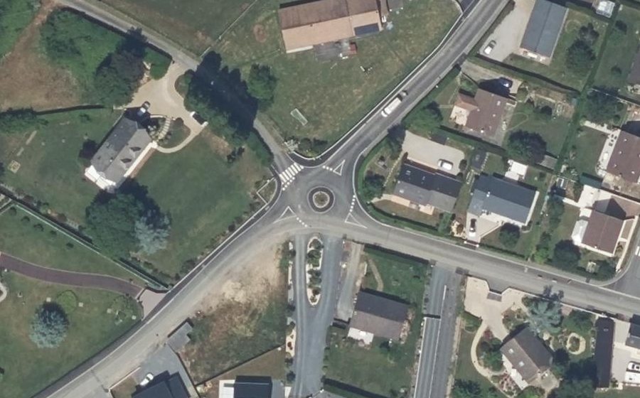 Vue aérienne du Route de Pézerolles