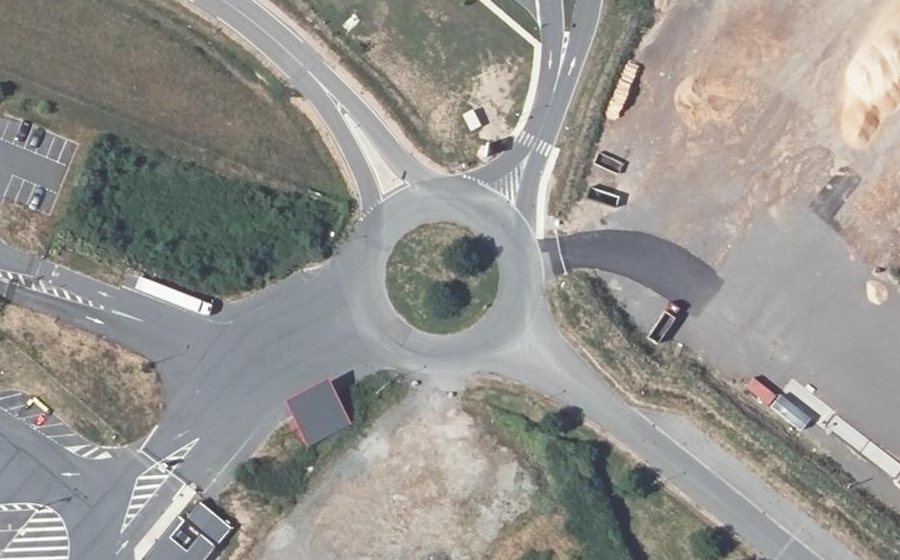 Vue aérienne du Rue de la Logistique