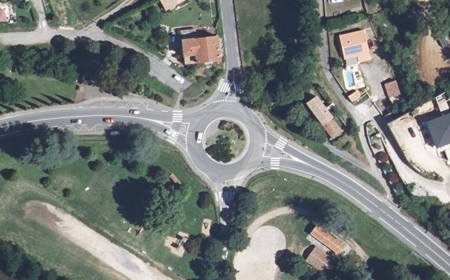 Vue aérienne du Rond-Point de Foussignargues