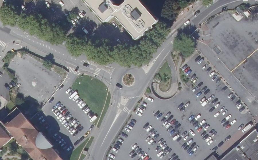 Vue aérienne du Route de Corbeil