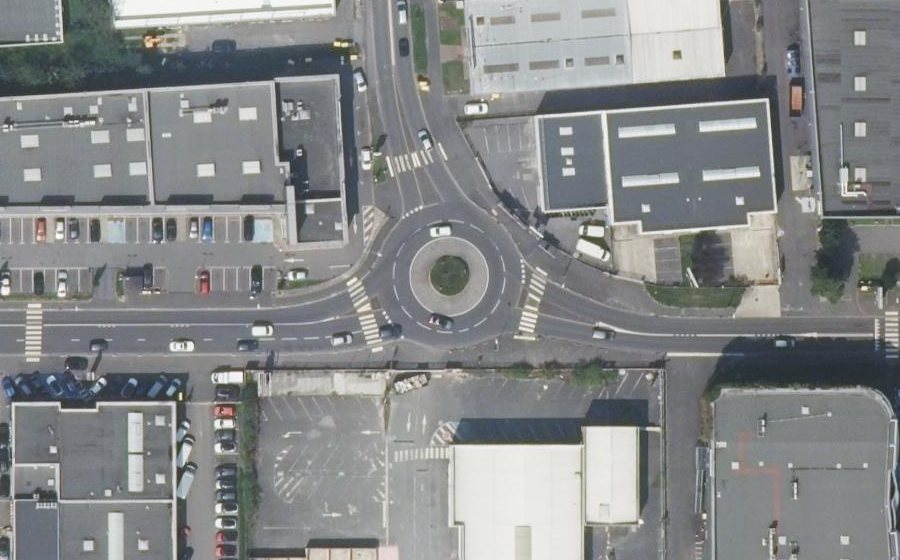 Vue aérienne du Avenue de la Croix Blanche