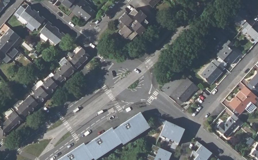 Vue aérienne du Rue du Bêle