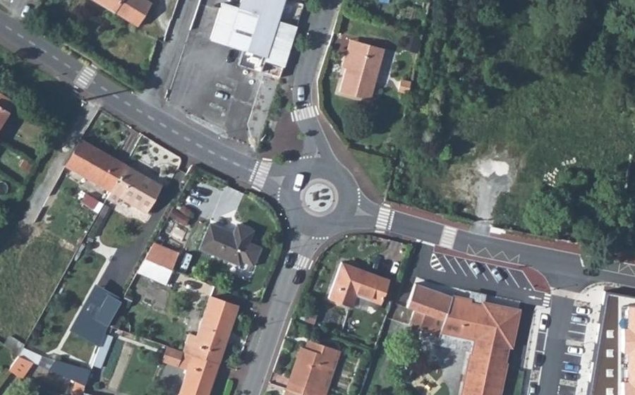 Vue aérienne du Rue des Aires