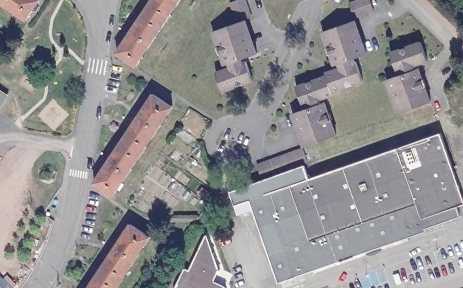 Vue aérienne du Square Porte de France