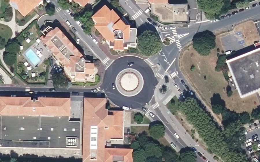 Vue aérienne du Porte de Biarritz