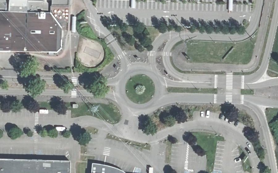 Vue aérienne du Rond-point anonyme n°12676337