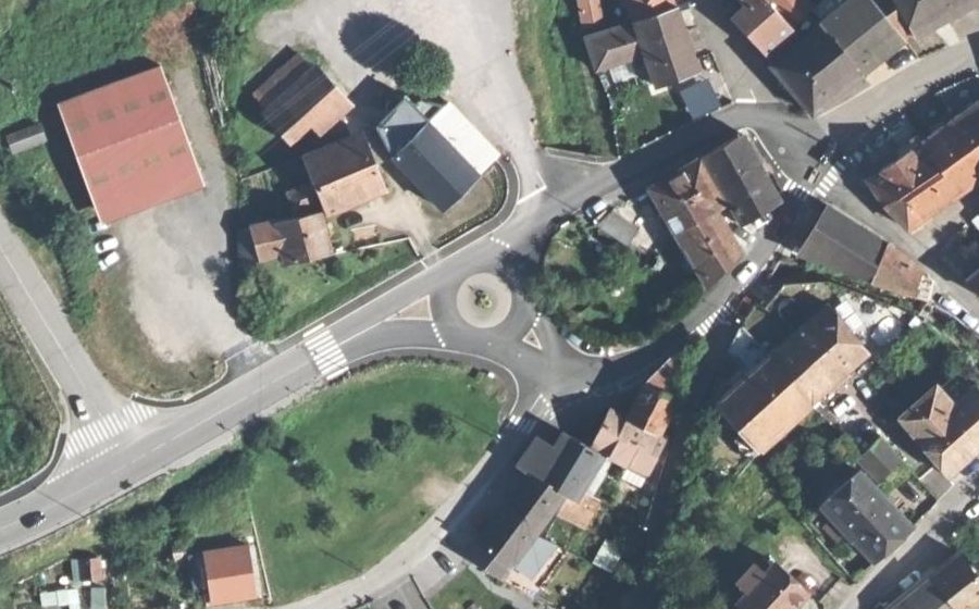 Vue aérienne du Rue de la Gare