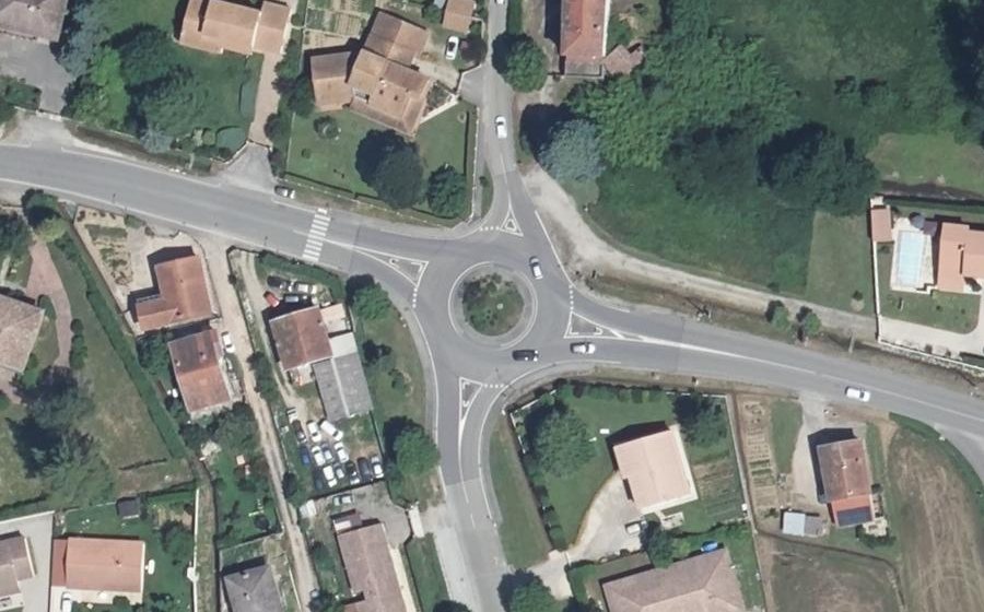 Vue aérienne du Rond-point anonyme n°12689706